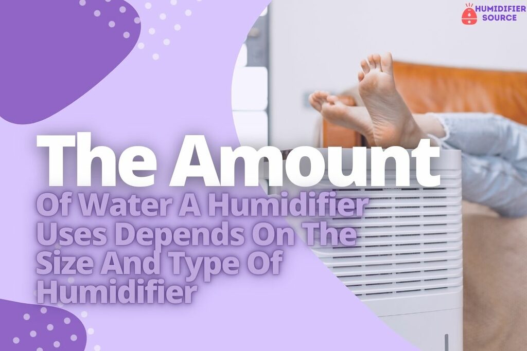 a women with feet on the humidifier